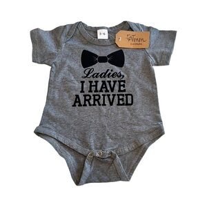 Catpapa Baby One Piece Cotton Ladies I Have Arrived Size 3-6‎ Month Nwt
